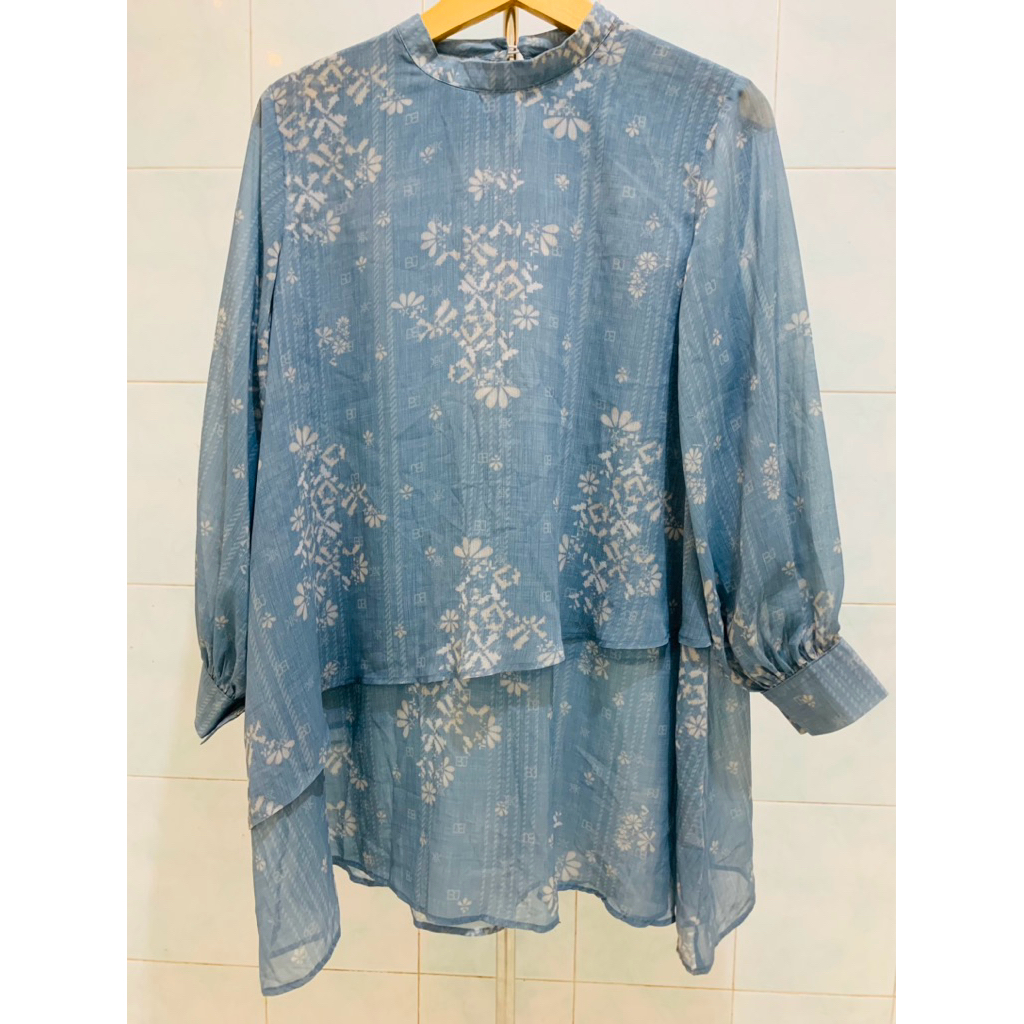 PRELOVED BJ BENANG JARUM KHANUM LAYERED BLOUSE
