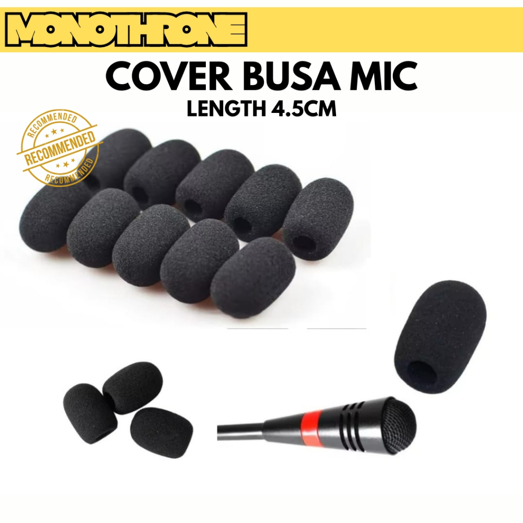 Foam Busa Mic Mini Kecil Microphone Spon Spons Mikrofon Conference Mik