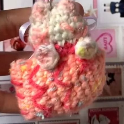 taiyaki cat crochet | gantungan rajut kucing  taiyaki