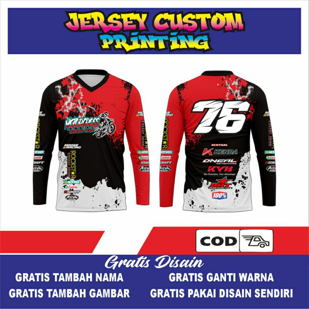 jersey motocross jersey trail custom