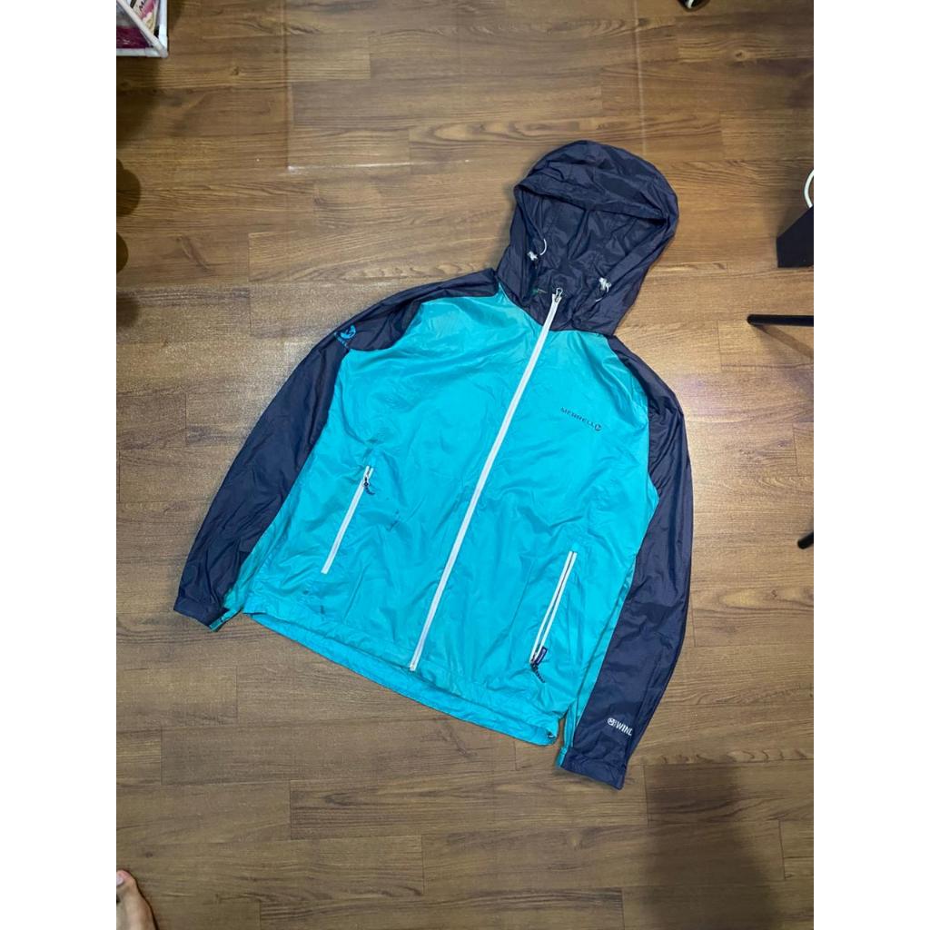 Jaket Running Merrell Packable parashut mantab