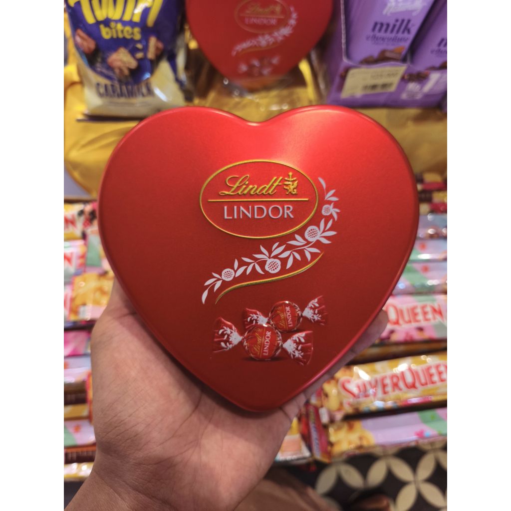 lindt lindor crystal heart spesial Valentine day 98 gram
