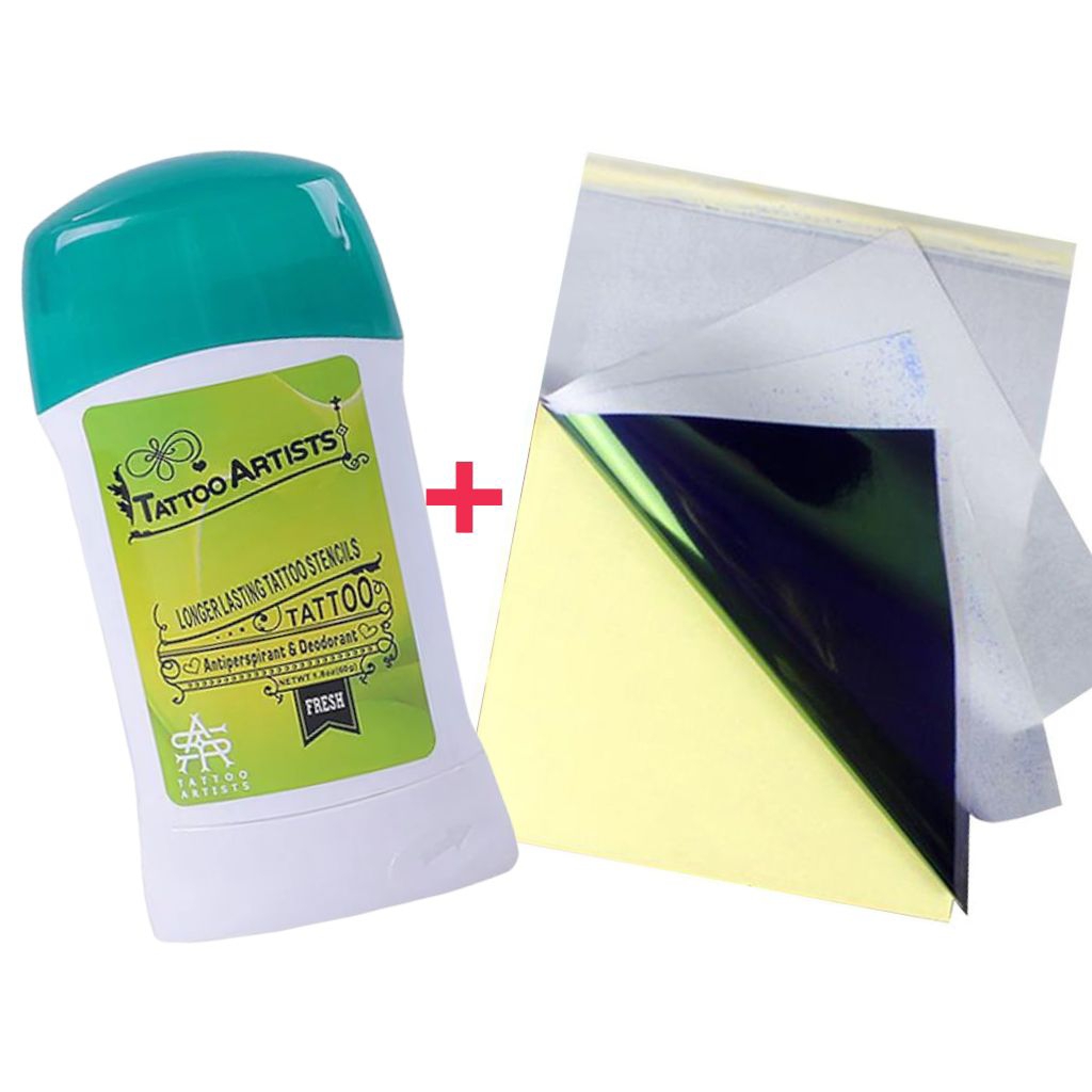 Paket Stencil Tattoo + Kertas Thermal Karbon Tattoo | Transfer Stencil Awet & Tajam | Alat Tato Prof