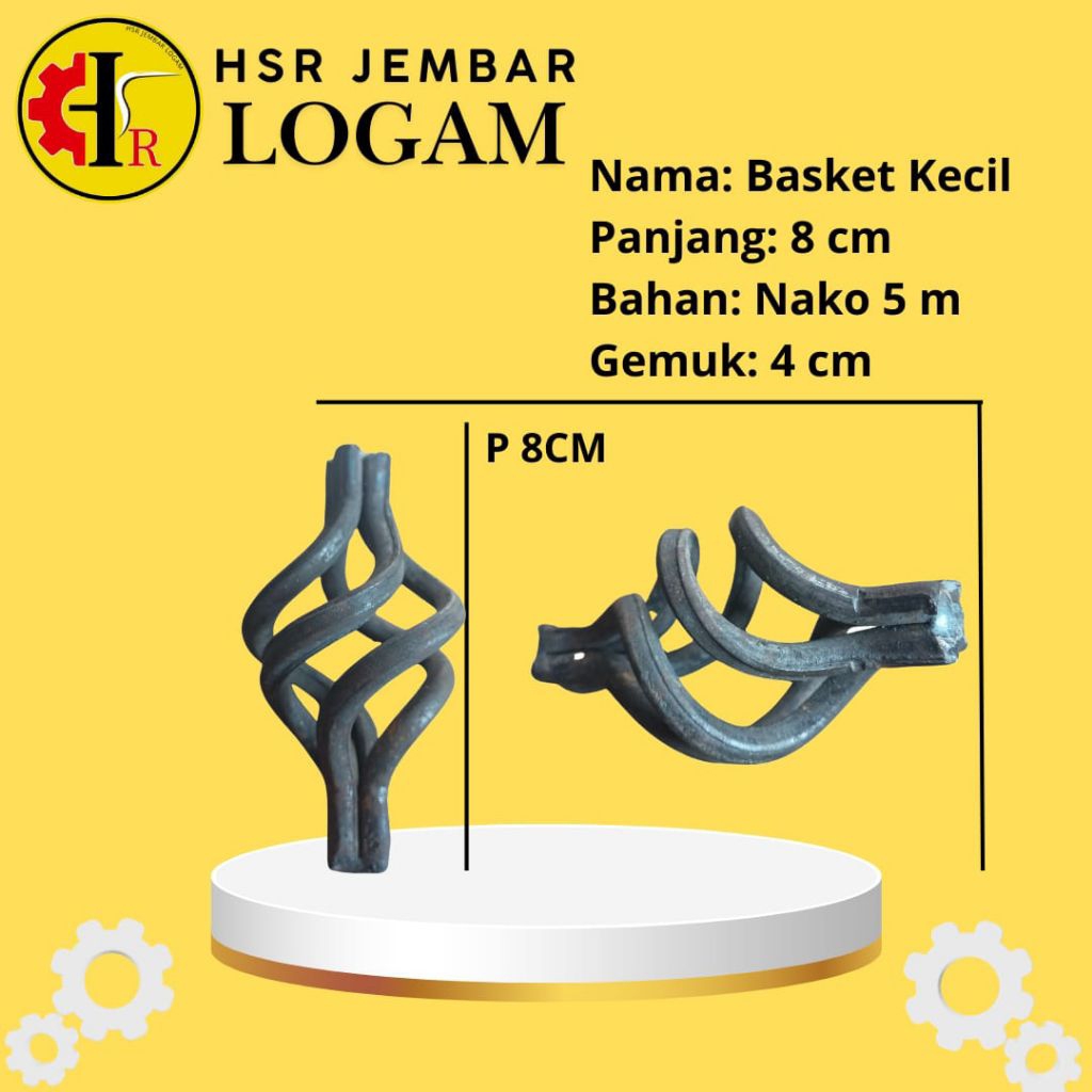 Basket Nanas kecil aksesoris, hiasan pintu gerbang, hiasan pintu besi tralis Kanopi