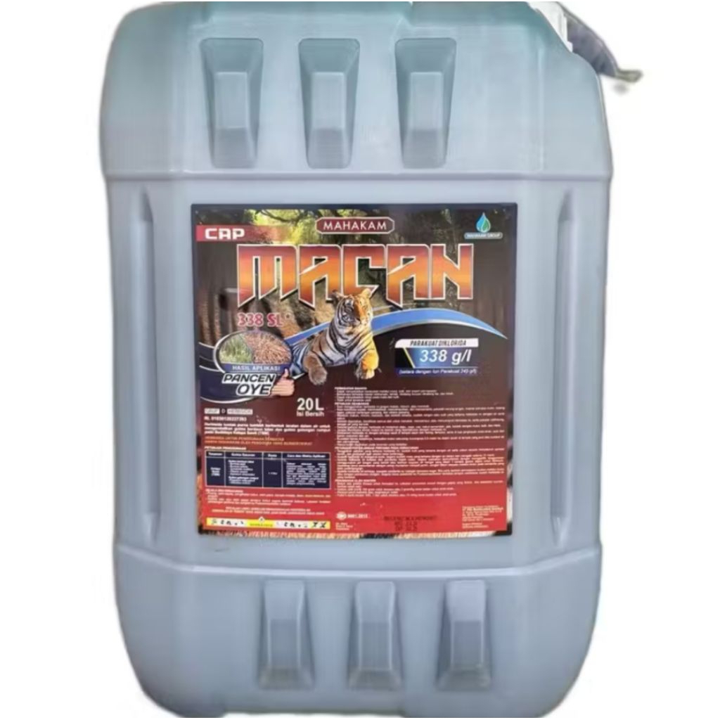 macan 338 sl 20 liter, Racun rumput ampuh dan efektif membasmi gulma berdaun lebar