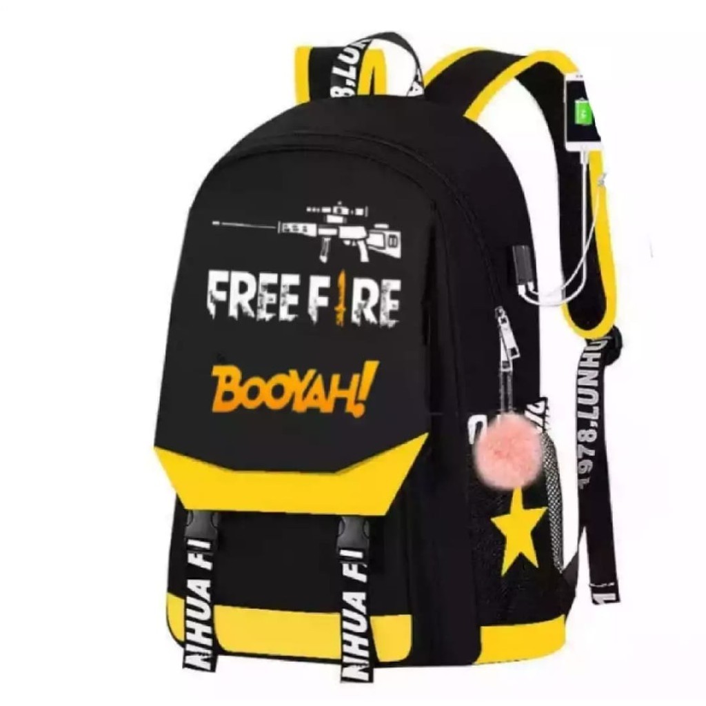 MM TAS Anak Ransel Sekolah Laki-laki Perempuan Sd Tk Smp Motif FREE FIRE