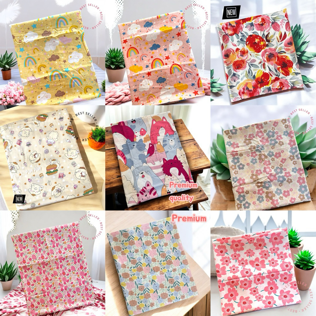Kain Katun Rayon Viscose Premium | Kain Rayon Motif Anak Lucu || Bahan Kain Meteran Berkualitas