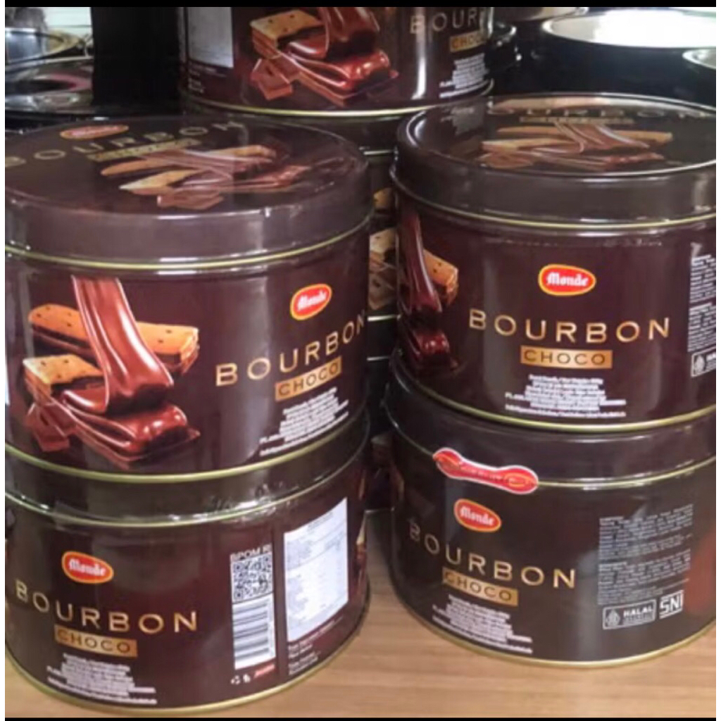 MONDE BOURBON BISCUITS CHOCO KALENG