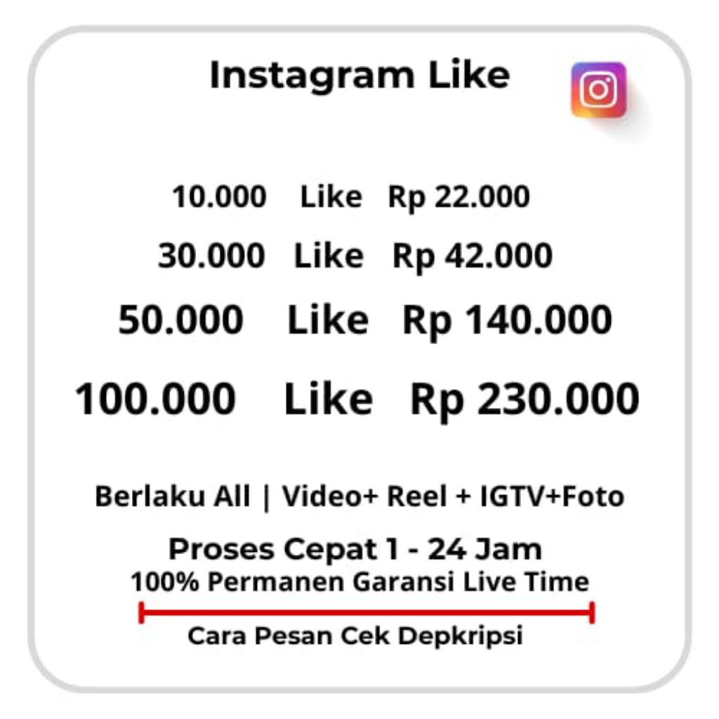 LIKE INSTAGRAM PERMANEN | Jasa Tambah Likeinstagram Likes | Like lnstagram World Real Like premium |