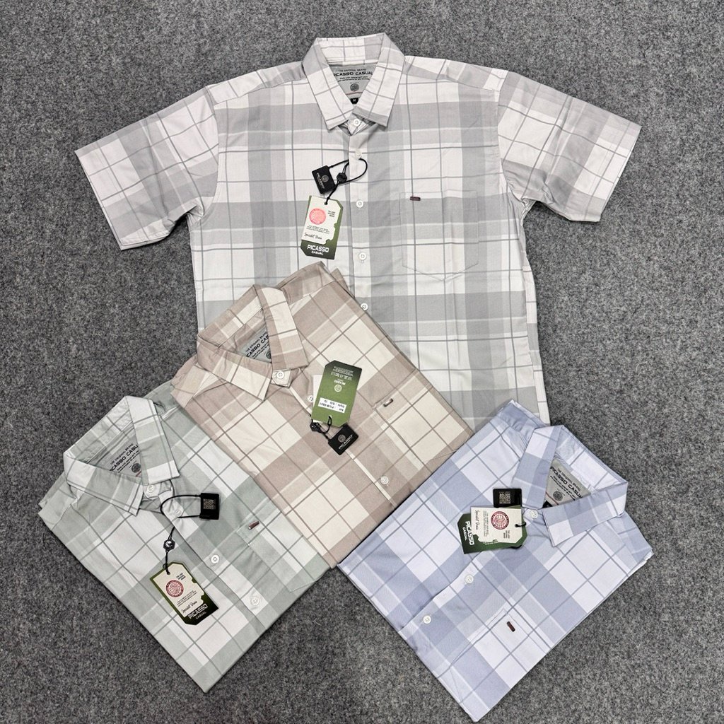 KEMEJA PRIA PICASSO ORIGINAL HIGH QUALTY 100%