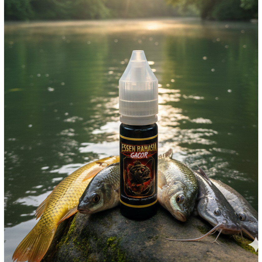 Essen Rahasia Super Gacor - Essen Khusus Ikan Mas Nila Lele Patin Nilem Untuk Mancing Dikolam/Sungai