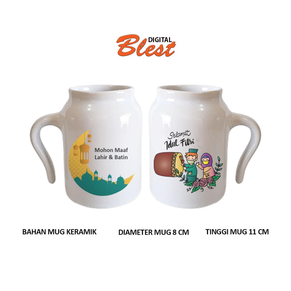 mug guci gambar custom -mug souvenir - mug kado