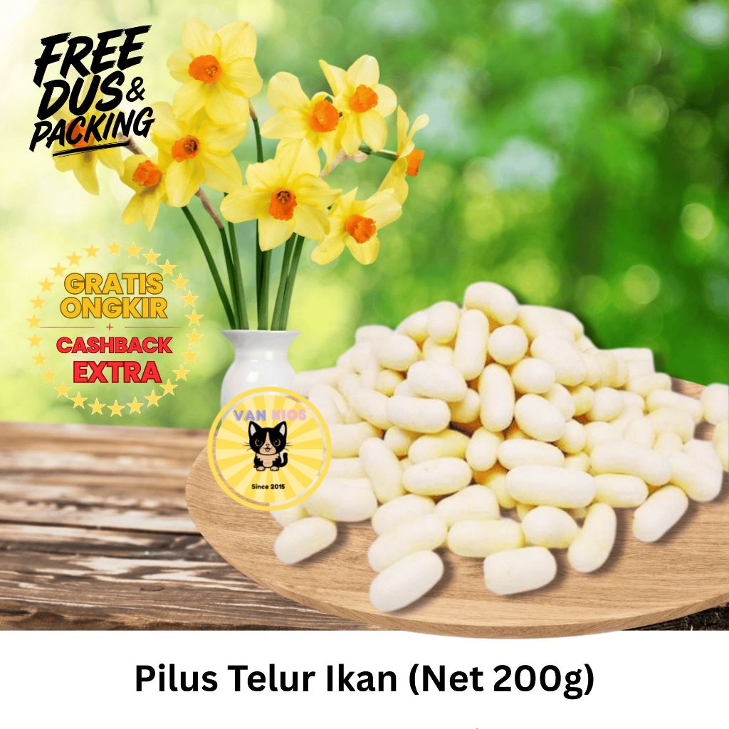 Pilus Telur Ikan Yunes (net 200g)
