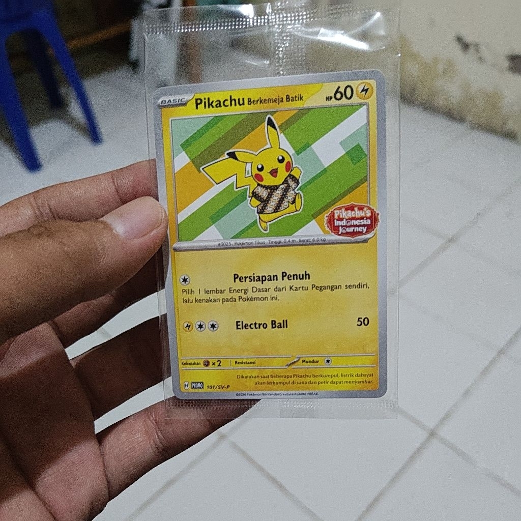 Pikachu batik hijau