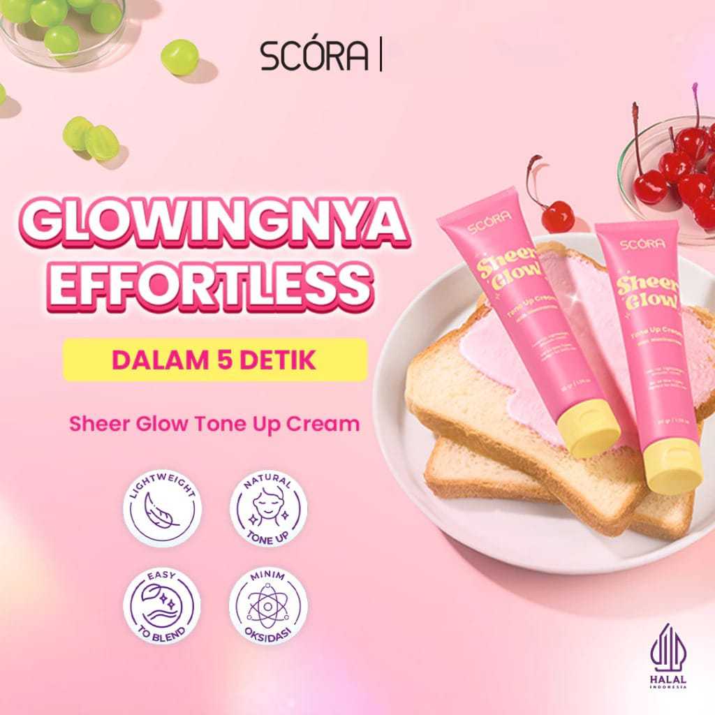 Scora Sheer Glow Tone Up Cream - Scora Tone Up Cream