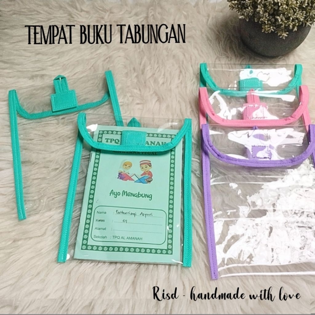 sampul/ tempat buku tabungan anak sekolah