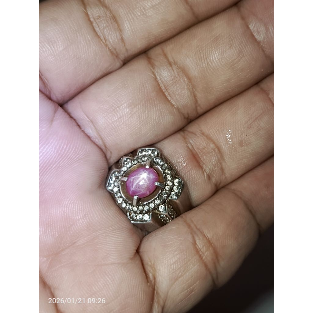 Red | Merah Sapphire | Safir | Corondum Korondum | Ruby Six Star Ray