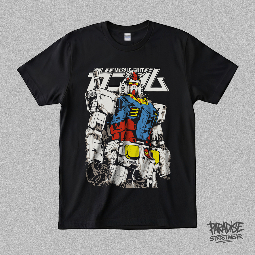 PARADISE - Kaos Anime - Gundam RX78 - Supersoft Premium – Reguler / Oversized