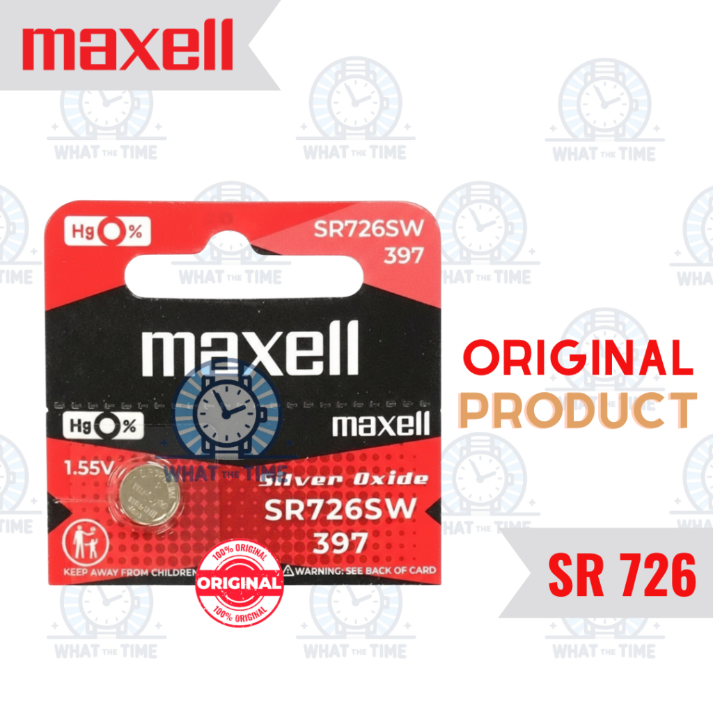 WTT Baterai Maxell SR726SW 397 Original Battery Koin Batu Batre Kancing SR 726 SR726 Jam Tangan