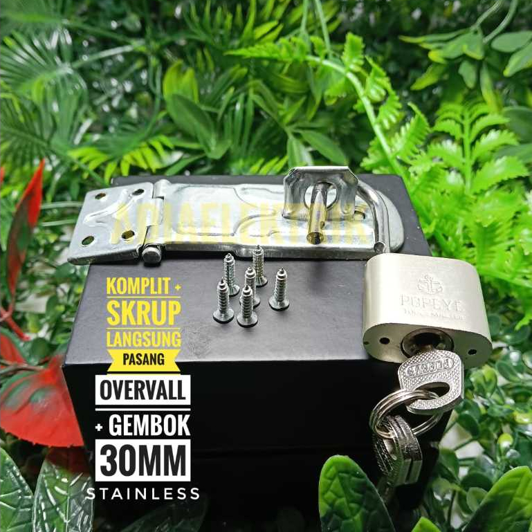 Paket Gembok Murah Tinggal Pasang Overval Gembok / Overval Cantolan Gembok