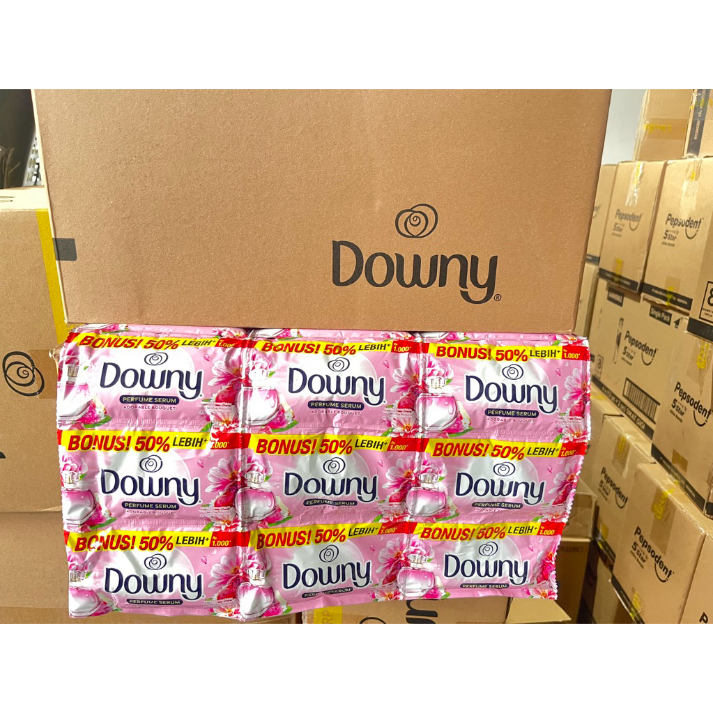 Downy Floral Pink Renceng @1000 Sachet (1 renceng isi 12+2 pcs)