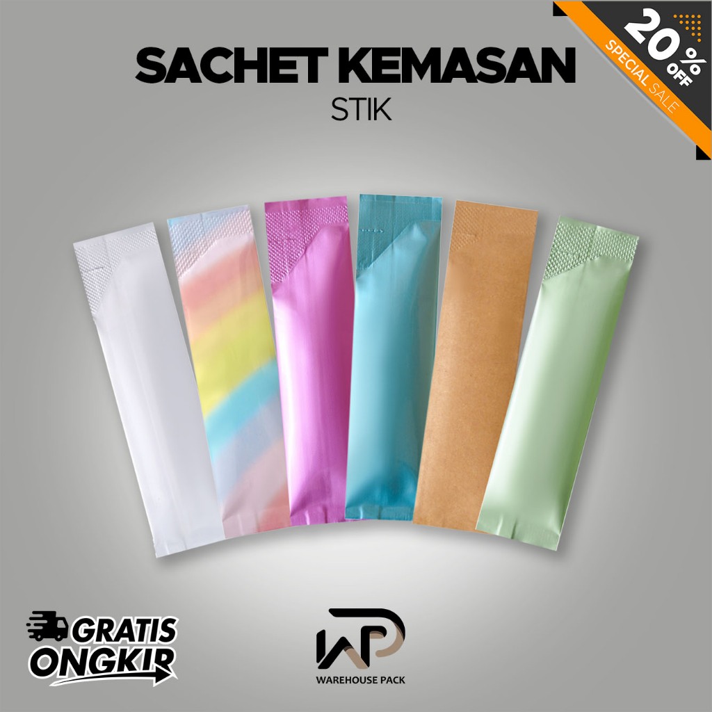 [ 1 PCS ] Kemasan Sachet Stick | Sachet Kecil Bungkus Minuman Serbuk Collagen kopi Makanan|Bungkus s