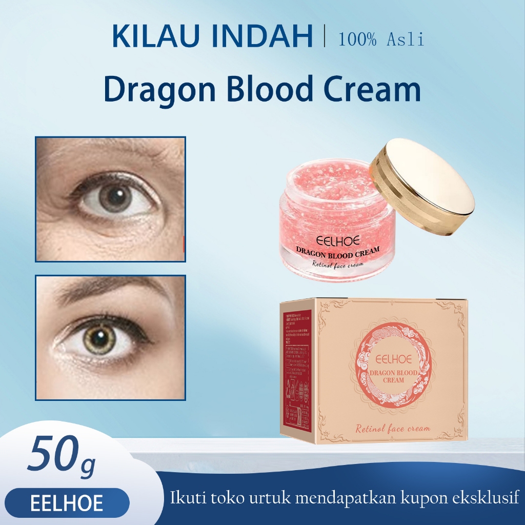 EELHOE Dragon Blood Cream Original 50g - Krim Pemutih Wajah Glowing /Dragon Blood Cream Anti-Wrinkle