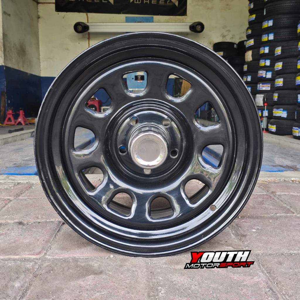 Velg model kaleng HSR MOKUPO R16 Lubang 5 Cocok buat mobil Jimmny, Katana, Feroza, Taft, Escudo DLL