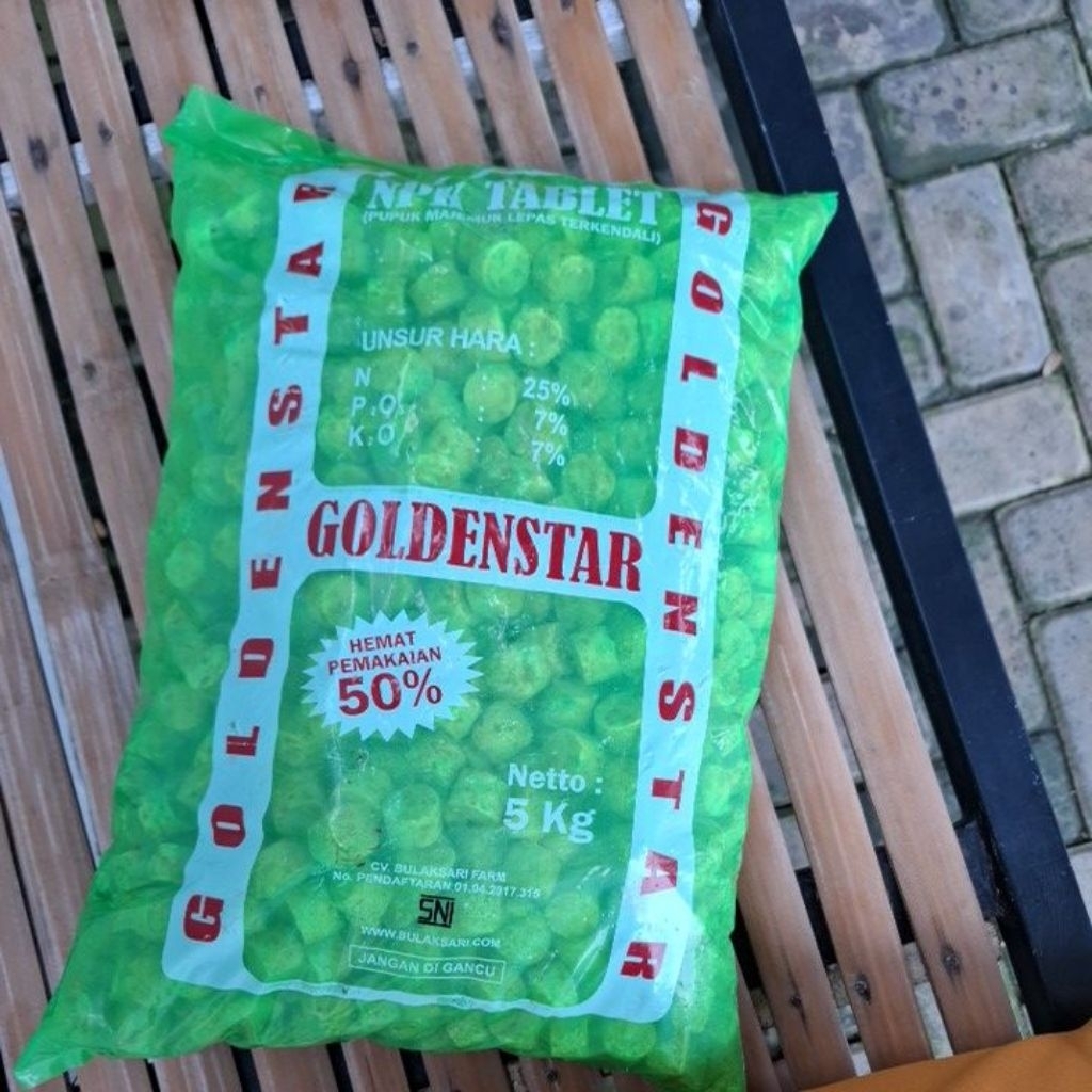 npk tablet golden star kemasan 5kg