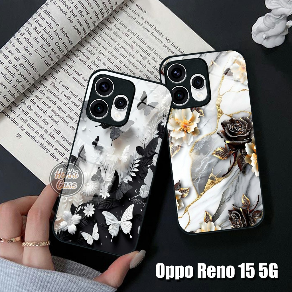Case Oppo Reno 15 - Softcase Glass Oppo Reno 15 5G - Casing Oppo Reno 15 5G - Kesing Hp Oppo Reno 15