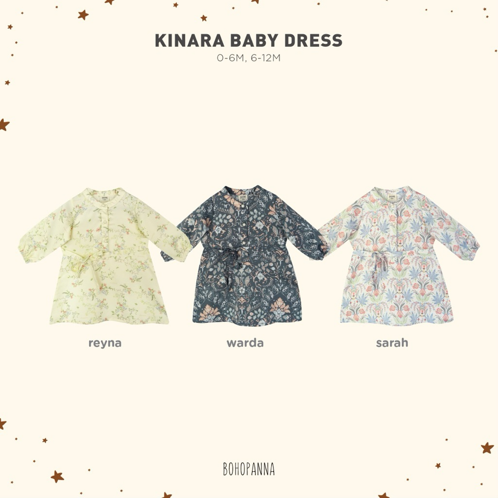 BOHOPANNA KINARA DRESS BABY SET RAYA DRESS