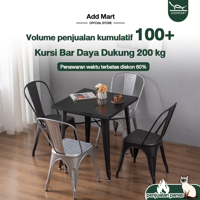 Kursi Makan Besi Kursi Cafe Kursi Bar Kursi Tolix Kursi Lab Kursi Ruang Tamu Minimalis