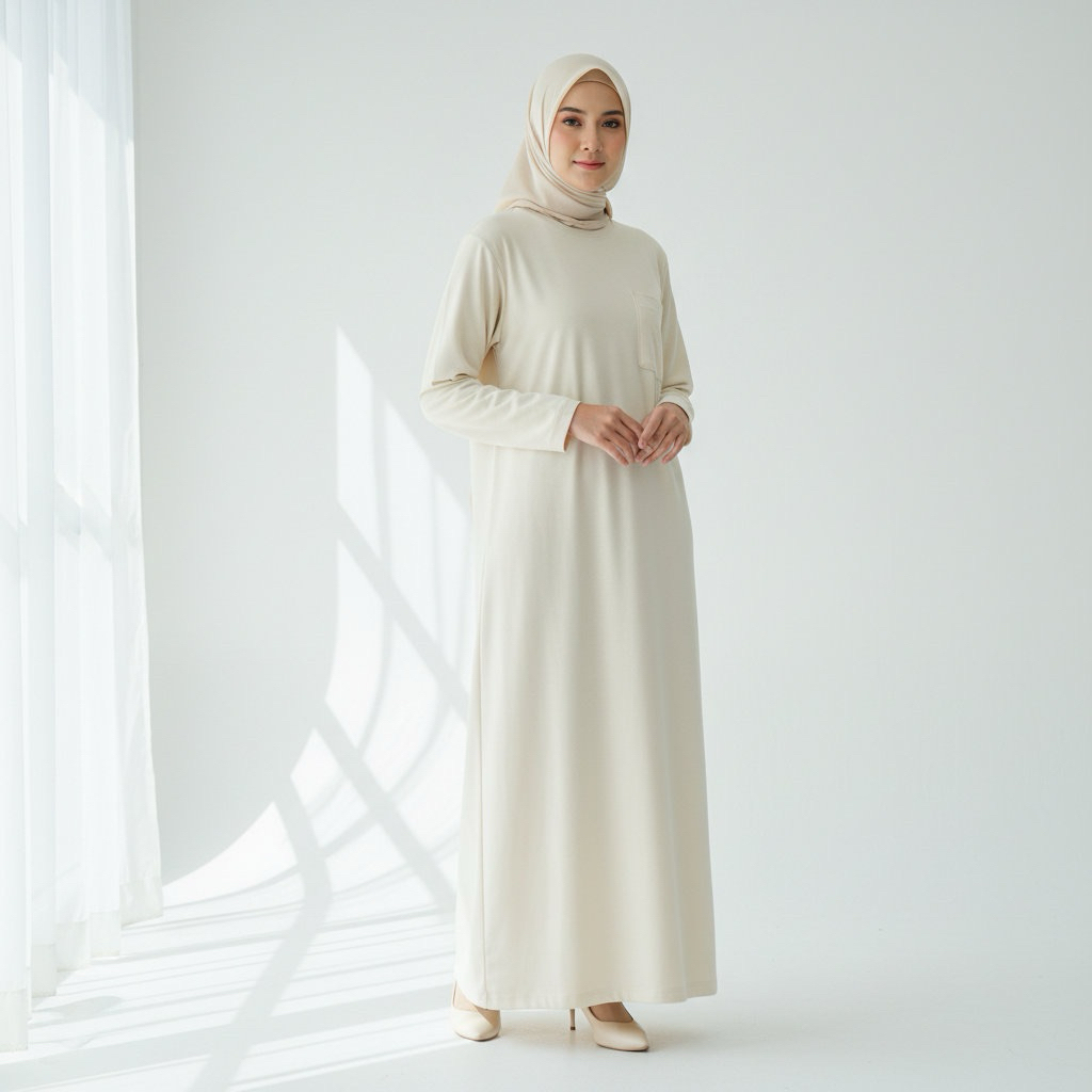 Abaya / Gamis / Dress Harian / Dres Kaos Katun