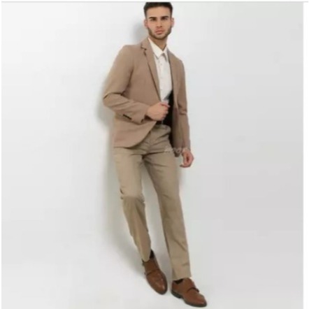 Setelan Jas Celana Khaki/Cream/Jas Blazer/Pengantin/WO/Wedding