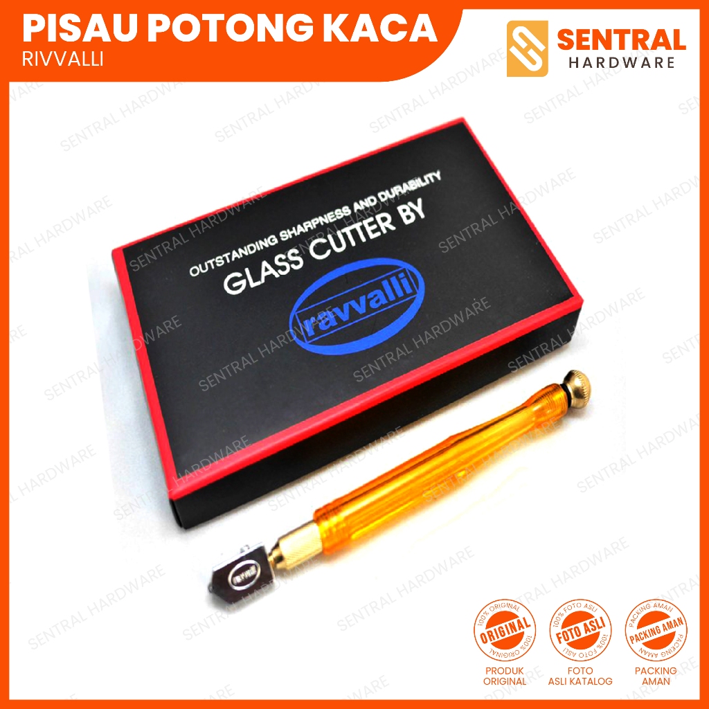 RAVVALLI Pemotong Kaca/Glass Cutter/Pisau Potong Pemotong Kaca Harga Per Pcs