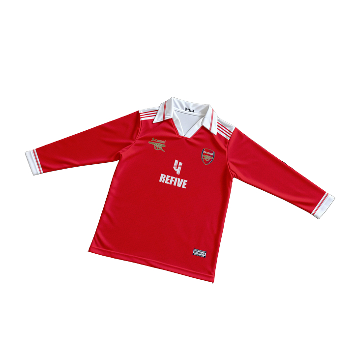 Refive- Jersey VINTAGE Long Sleeve Retro Jersey ARSENAL TERBARU Atasan Tangan Panjang Pria Dan Wanit
