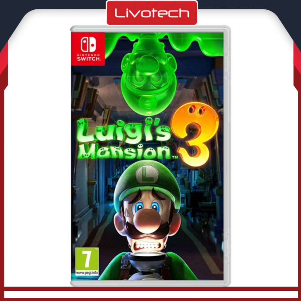 Luigi's Mansion Nintendo Switch Kaset Fisik Bekas Mulus Multiplayer Co-op Gaming Nitendo Second Luig