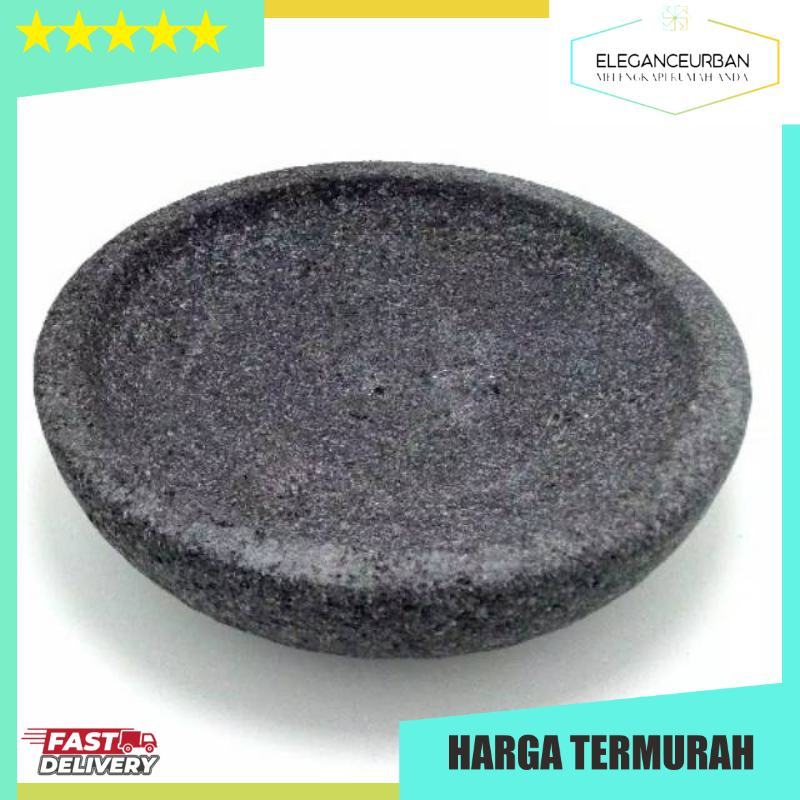 KHUSUS INSTAN Cobek Ulekan Batu Asli Merapi Magelang Muntilan 26cm