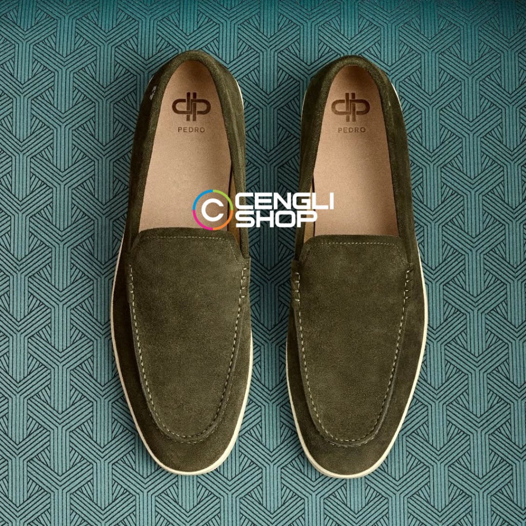 PM099 PEDRO SEPATU LOAFER PRIA ORIGINAL LOAFERS PANSUS ASLI ORI TERBARU HIJAU GREEN