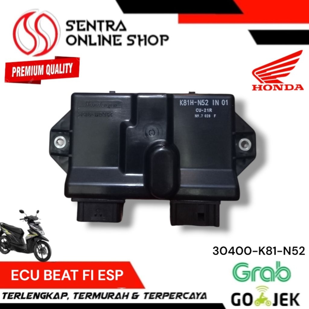Ecu ecm beat street fi injection injeksi esp 2017 2018 2019 30400k81n52