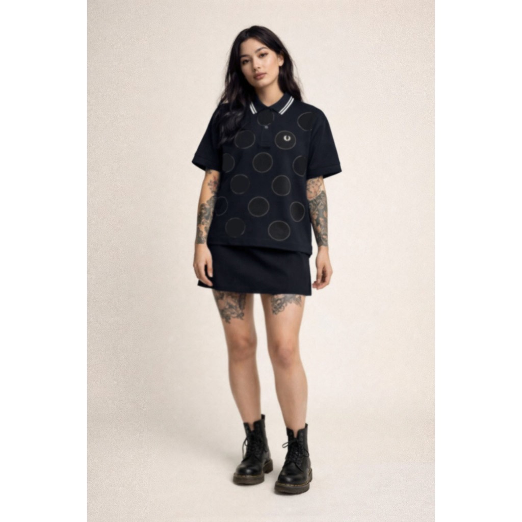 Fred Perry Women Polkadot Polo Shirt (G1140-608) Original