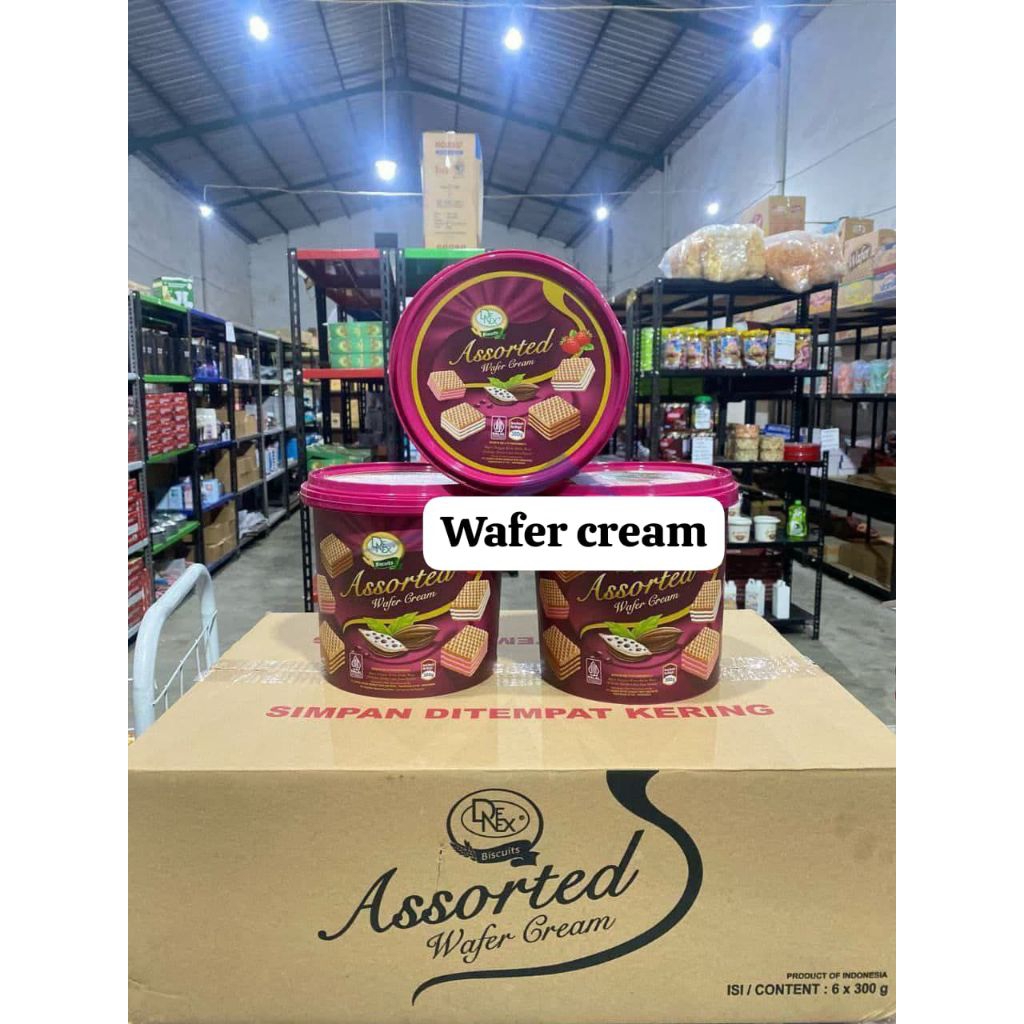 Denex wafer cream assorted/kue lebaran toples/wafer cream