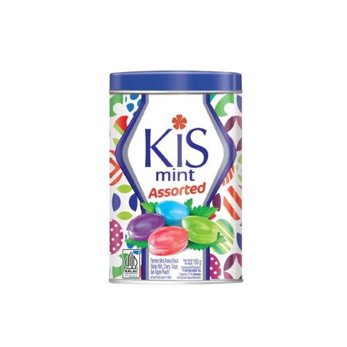 Kiss Permen Mint Assorted Kaleng 150gr