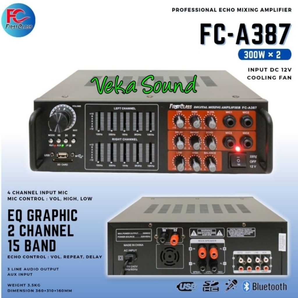 Amplifier Firstclass FC A387 Ampli FC A 387  Usb Sd Original