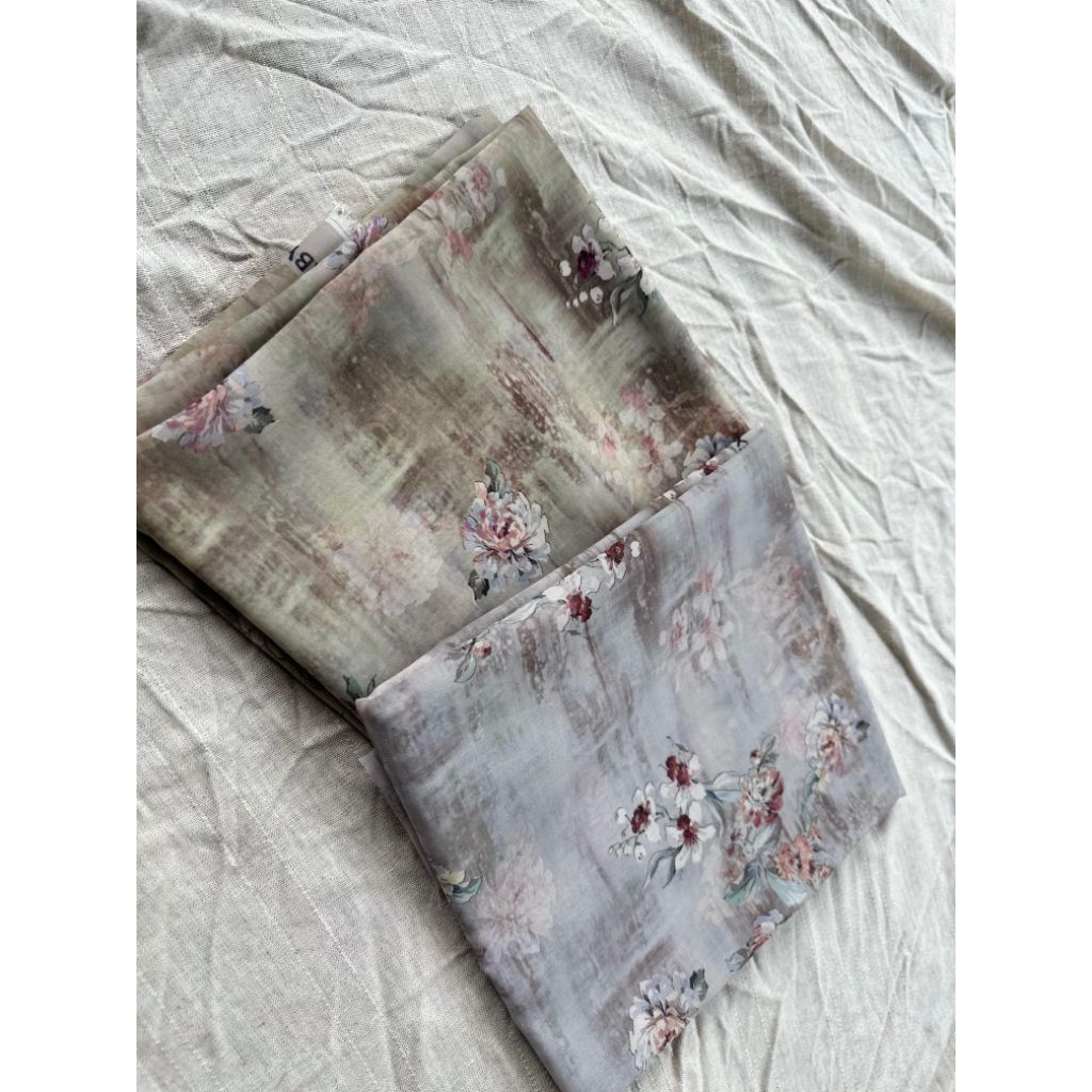 Kain Kebaya Sifon Youryu Motif Bunga