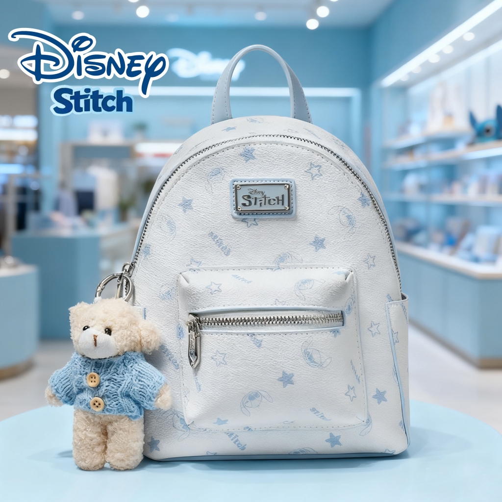 Tas Ransel Mini Stitch Premium Wanita & Remaja Warna Biru | 72902