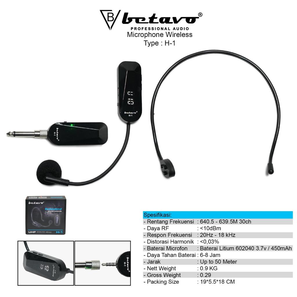 Betavo Mic Wireless H-1 Clip On Charger