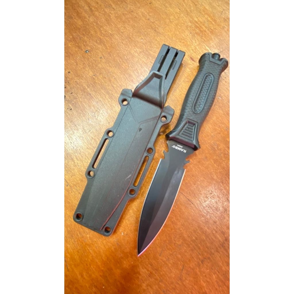 survival knife/hunting knife outdoor Rambo black 3208A