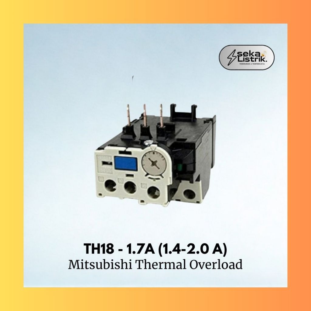 Mitsubishi Thermal Overload Relay TH-T18 / THT18 1.7A ( 1.4 - 2.0 A )