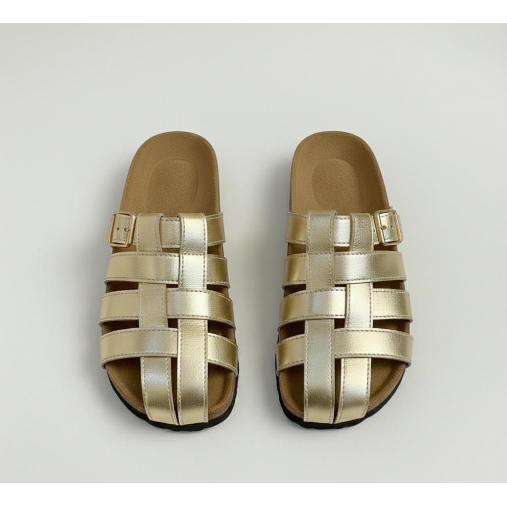 ALONA SENDAL HANDMADE PRIA WANITA SENDAL CUSTOM SANDAL BIG SIZE 35-46